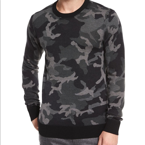 Michael Kors Mens Camo Sweater 